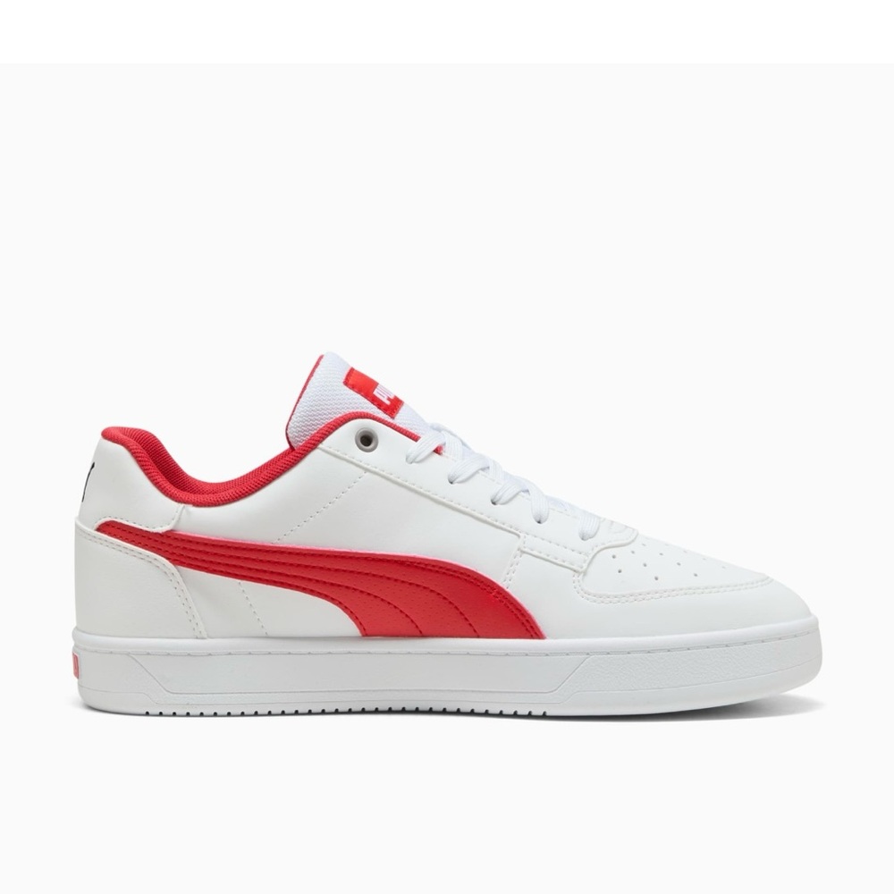 Puma White and Red Athletic Shoes